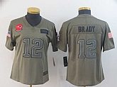 Women Nike Patriots 12 Tom Brady 2019 Olive Salute To Service Limited Jersey,baseball caps,new era cap wholesale,wholesale hats